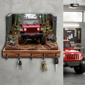 Trail Mud Master Wood Key Hanger - Personalized Gifts For Off-Road Car Lovers 04tomg191225-Homacus