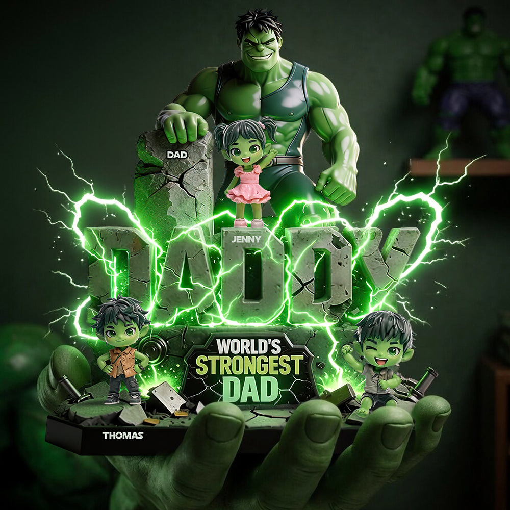 Green Giant Dad Acrylic Plaque - Personalized Gifts For Dad 05todt210526