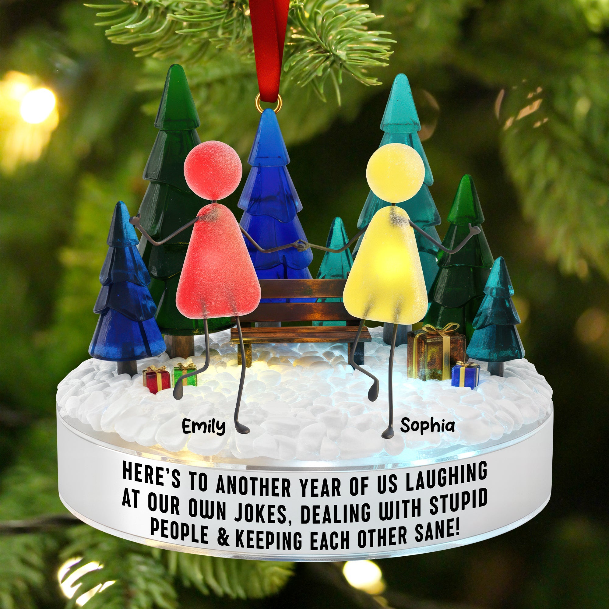 Sea Glass Friendship Ornament – Personalized Christmas Gifts For Besties 05naqn281025