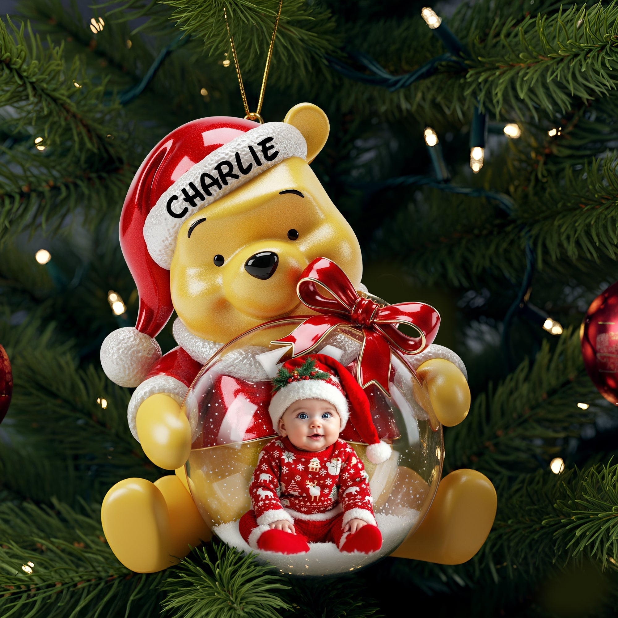 Custom Photo Baby Ornament - Personalized Gift For Baby Christmas Ornament 01PGLU01125