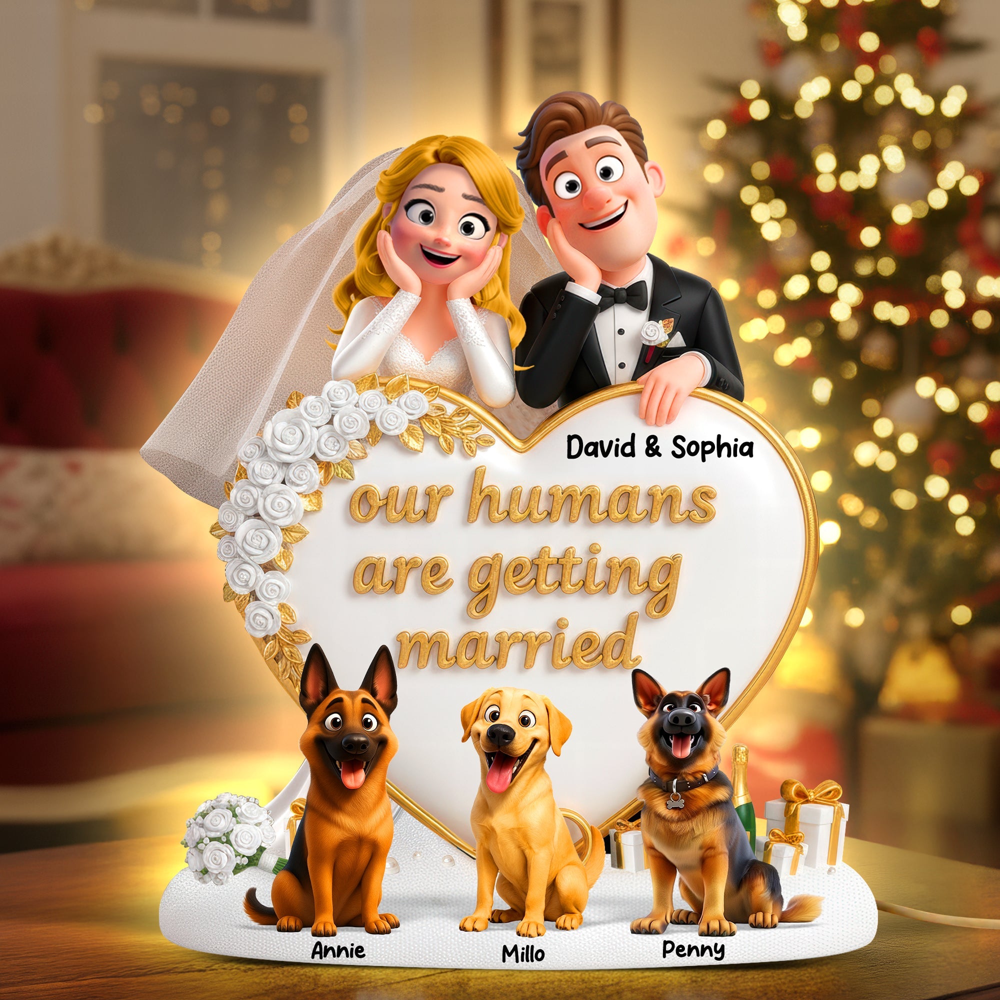 Wedding Couple Light Box – Personalized Gifts For Pet Lovers 05toqn051125