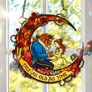 Fairytale Couple Suncatcher Ornament - Personalized Gifts For Couple 01HULU080825