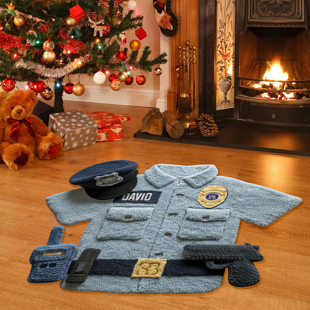 Police Uniform Doormat - Personalized Gifts For Police 04tgqn250925