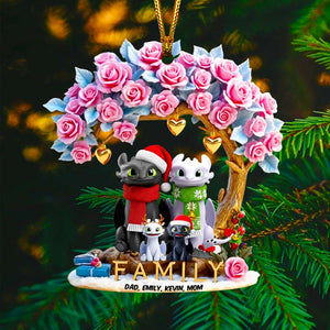 Smiling Family Christmas Ornament Personalized Gifts For Family 02TGDT120825