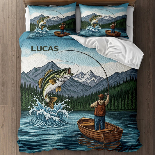 Personalized Gifts For Fishing Lovers Quilt Bedding Set Special Line 04totn150725