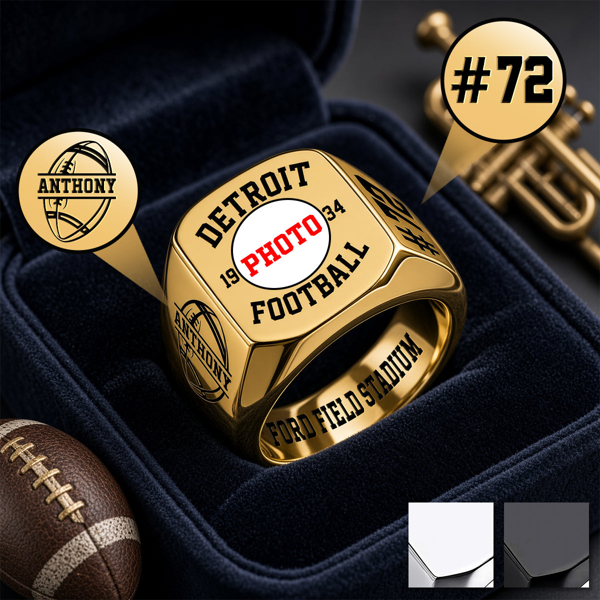 Your Favorite Team Engraved Ring - Personalized Gifts For Sport Lovers 02hudh080926