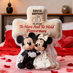 Romantic Wedding Couple Pillow - Personalized Anniversary Gift For Couple 04NALU231225