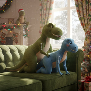 Naughty Dinosaur Couple Pillow  - Personalized Gifts For Couple 05ohqn131125