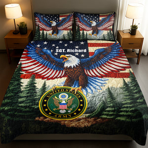 Military Pride Quilt Bedding Set – Personalized Gifts For Veteran 03naqn131025