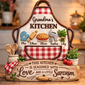 Mama's Kitchen Acrylic Plaque - Personalized Gifts For Mom 04TYQN140326