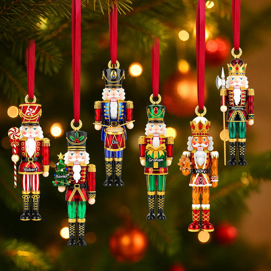 Personalized Gifts For Christmas, Nutcracker Custom Shape Acrylic Ornament 03pgmg300825-Homacus