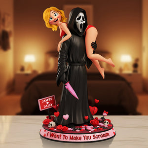 Spooky Romance Acrylic Plaque – Personalized Gifts For Couple 01kita041225