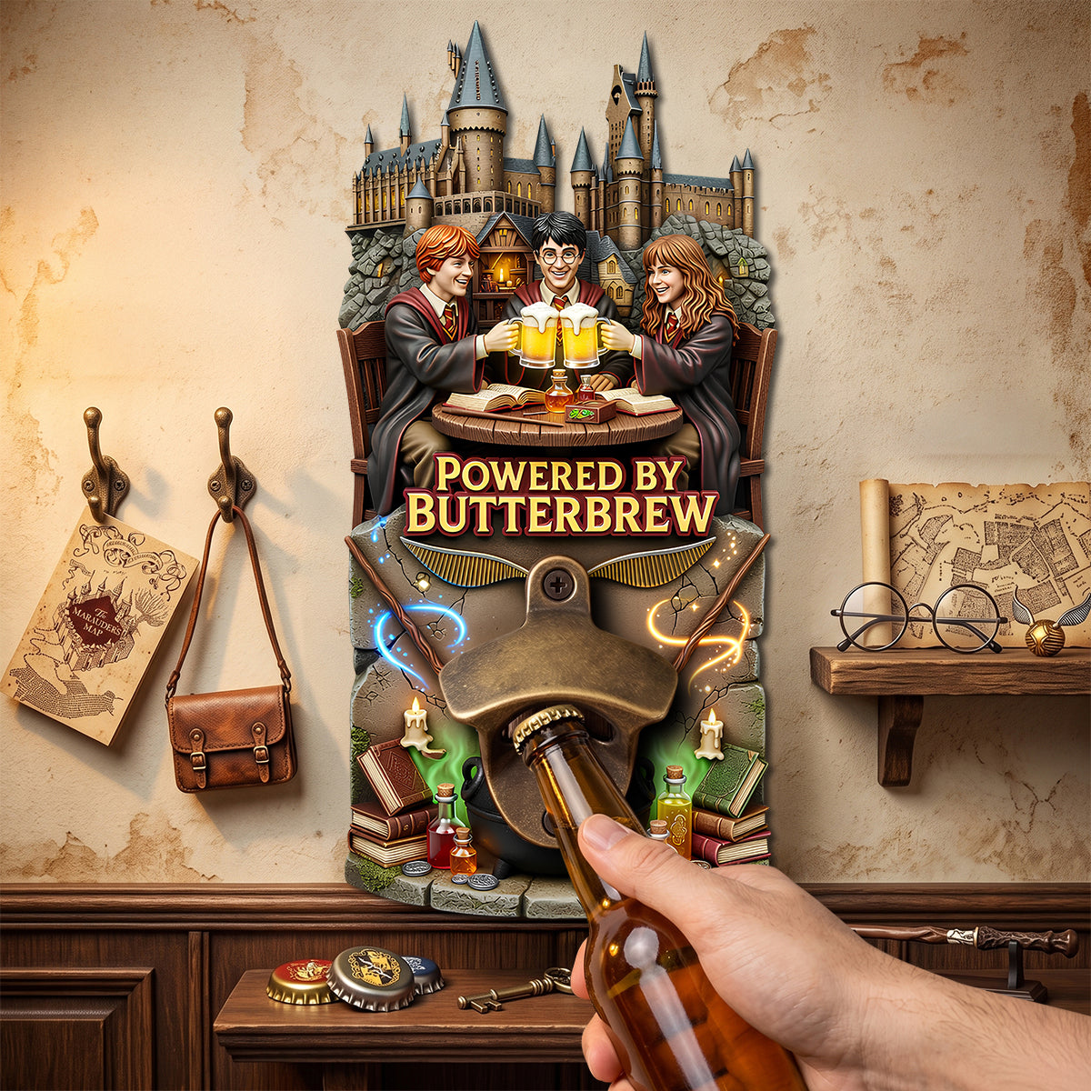 Magical Wall Hanging Bottle Opener - Personalized Drinking Gifts 02TOTN220726