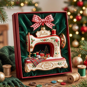 Sew Merry & Bright Christmas Ornament - Personalized Gifts For Sewing Lovers 01PGLU141026