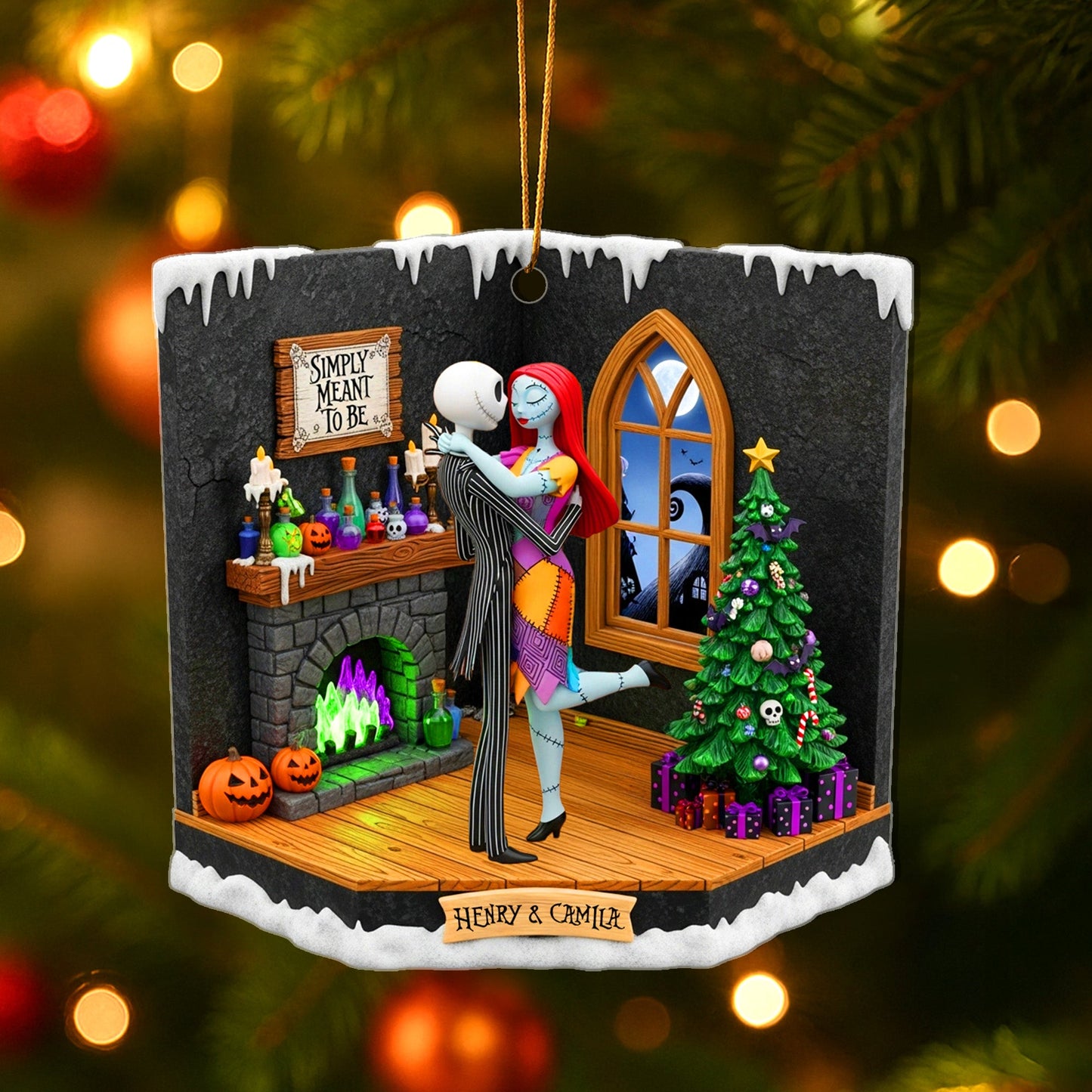 Personalized Gifts For Christmas, Couple acrylic ornament 02tomg230825