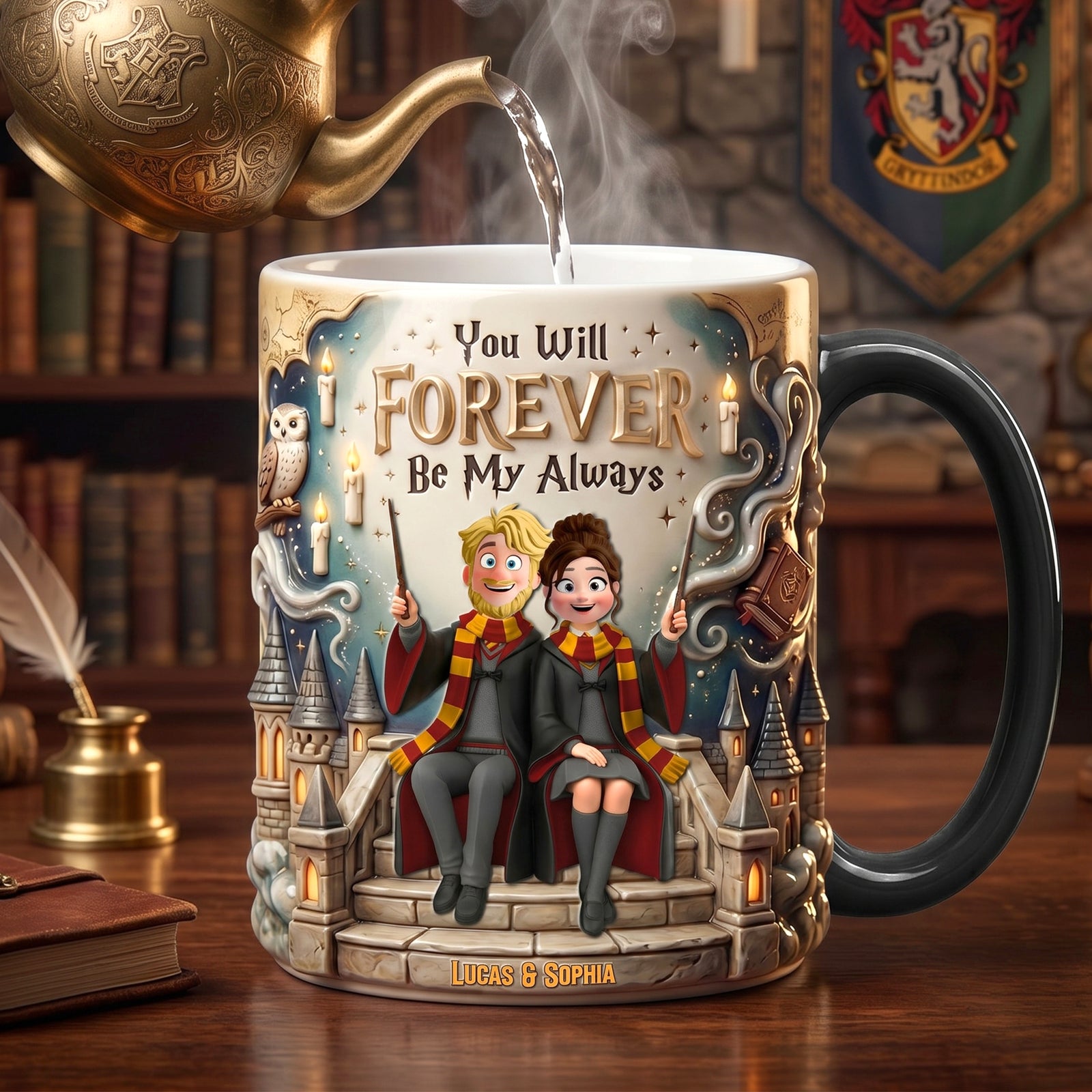 Forever Love Heat Changing Mug - Personalized Gifts For Couples 01natn280526