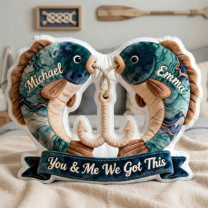 Fishing Custom Shaped Pillow - Personalized Gifts For Couples 02ohmg221225