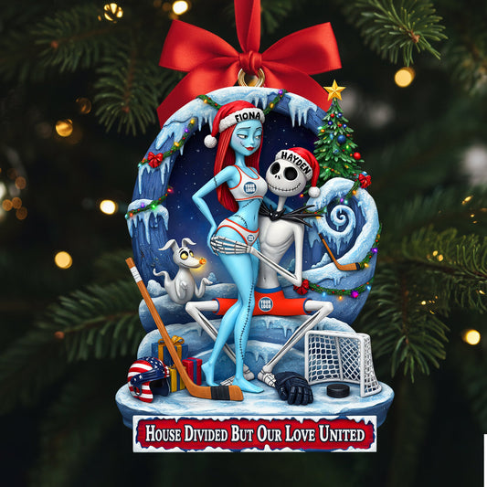 Couple's Hearts United Ornament - Personalized Gift For Couples 03HULU290925