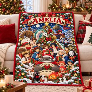 Christmas Storybook Wonderland Blanket - Personalized Gifts For Anime Lovers 02PAQN171026