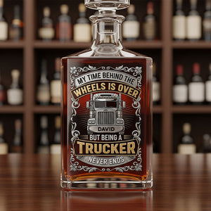 Personalized Retirement Gifts For Drinking Lover Old Truckers Bottle 01patn250825