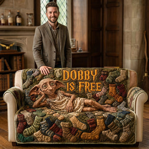 Chill Resting Elf Quilted Sofa Cover, Personalized Gifts 02qhta090726