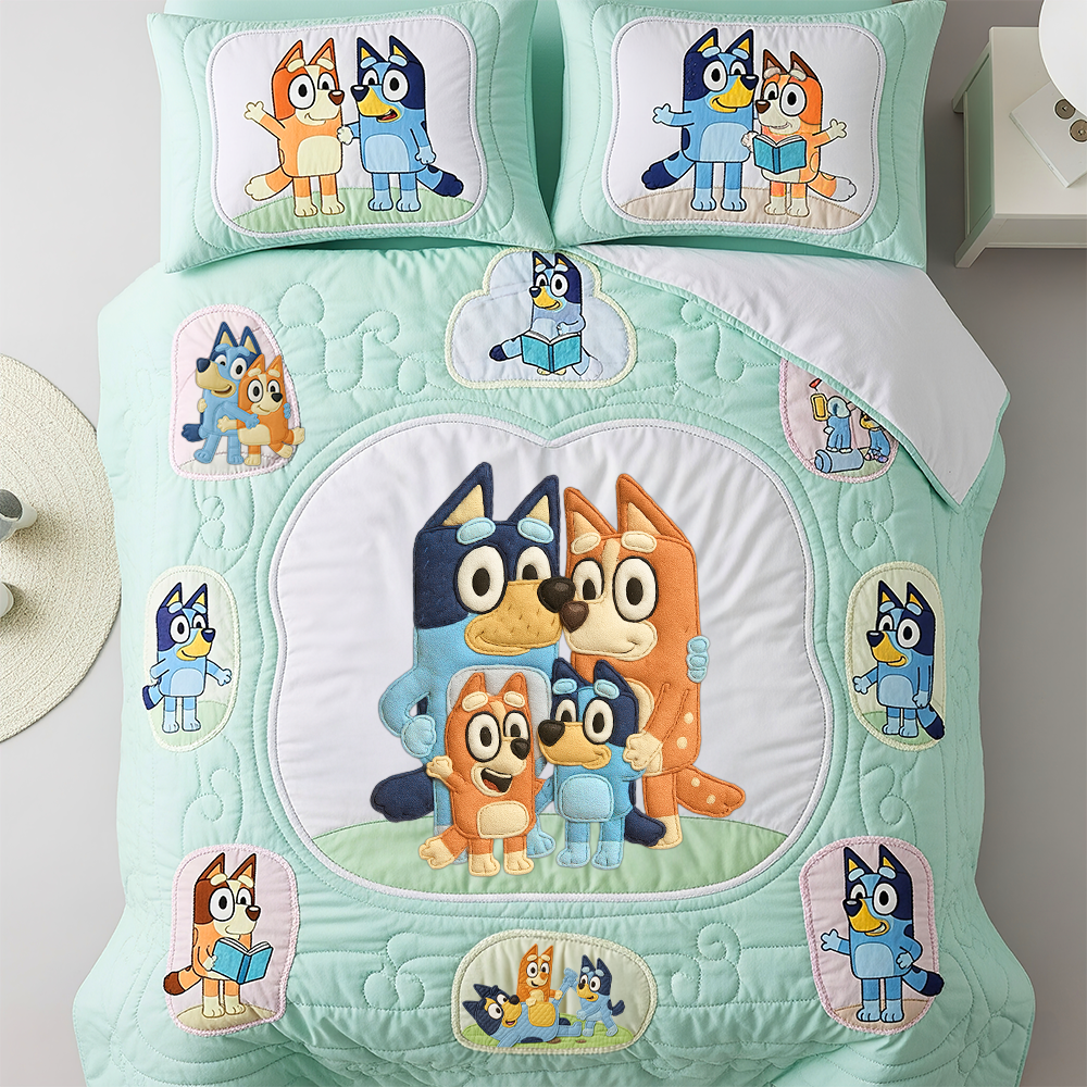 Family Quilt Bed Set, Gifts For Movie Fans 02QHPU170725