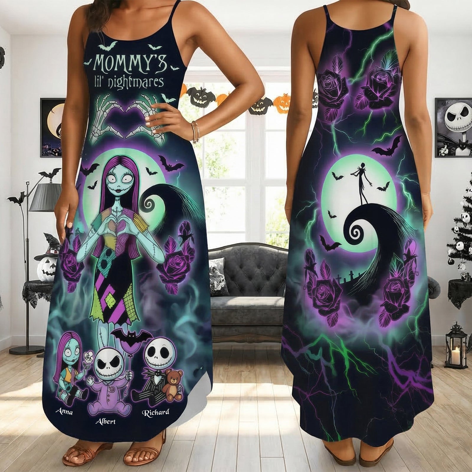 Spooky Mom Maxi Dress - Personalized Gifts For Moms 03QHQN140326