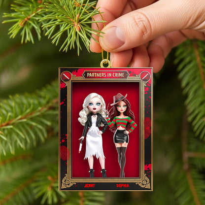 Horror Dolls Personalized Gifts For Besties Christmas Ornament 03natn250825