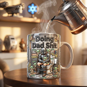 Funny Dad Doing Magic Coffee Mug - Personalized Gifts For Dad 04nadt170426