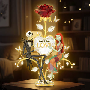 Spooky Love Light Box Personalized Gifts For Couple 03NATA281125