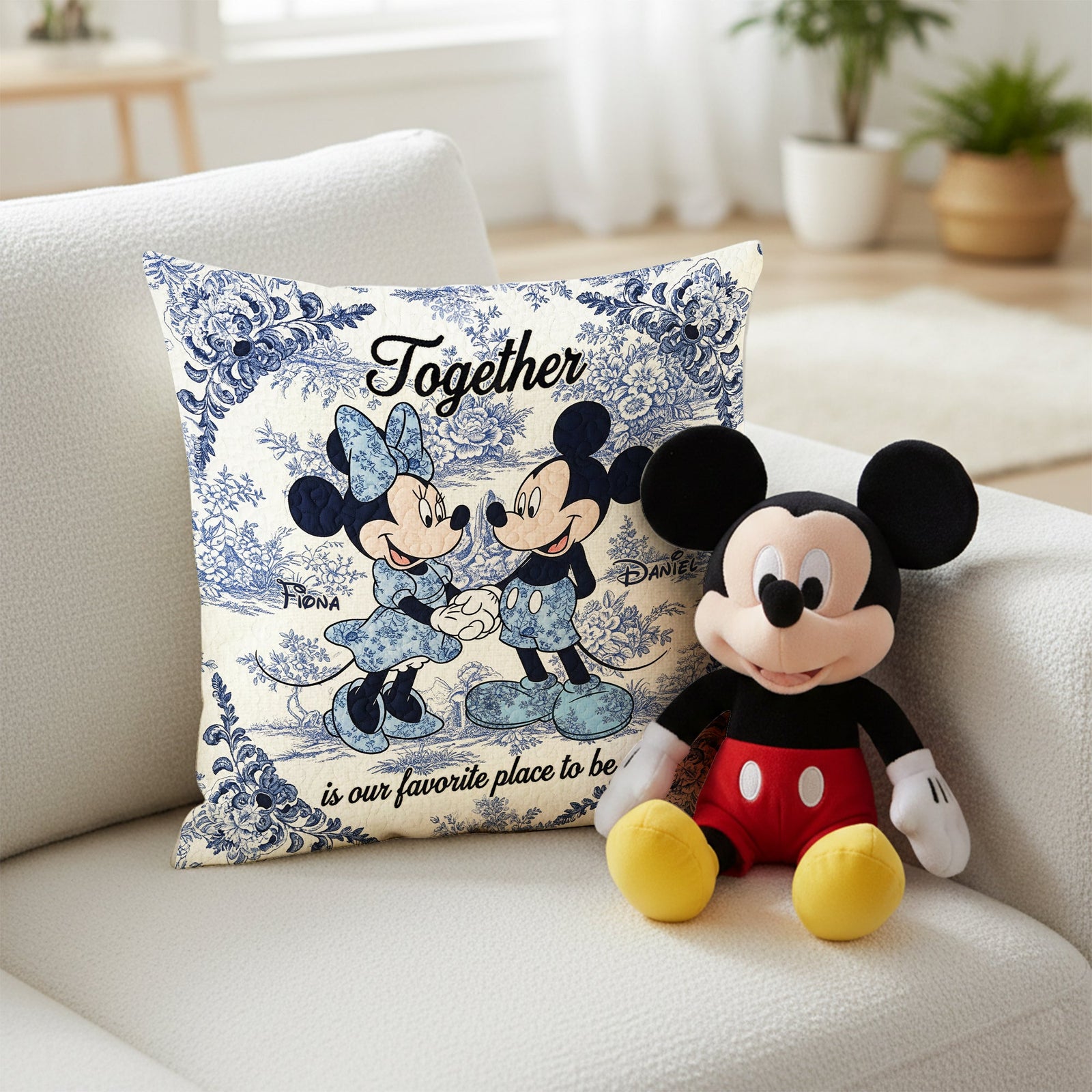 Sweetheart Couple Square Pillow - Personalized Gifts For Couples 07PGLU031025