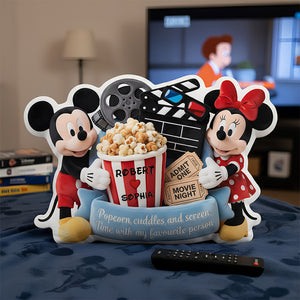 Movie Night Couple Pillow, Personalized Gifts For Couple 02PADT121225