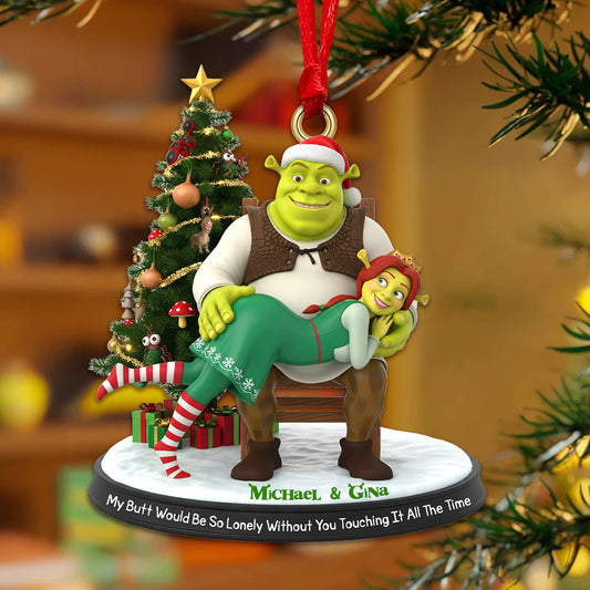 Alien Couple Ornament - Personalized Gifts For Couple Christmas Ornament 04NAMG090925