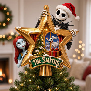 Mischief Couple Tree Topper - Personalized Christmas Gifts For Couples 08hadh211026