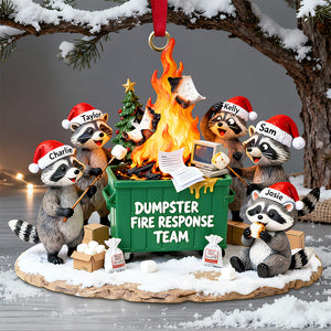 Dumpster Fire Response Team Ornament Personalized Gifts For Coworker 02QHDT111125