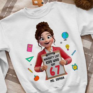 Funny Teacher 2D Shirt - Personalized Gifts For Teachers 01NATN211125