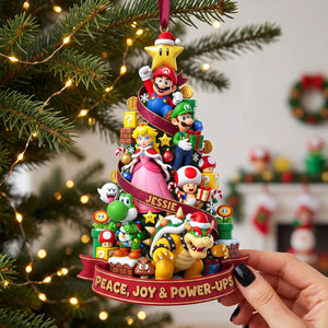 Happy Whimsical Christmas Acrylic Ornament - Personalized Christmas Gifts 01tota070826