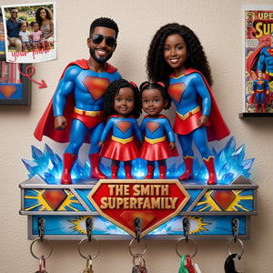 Fearless Guardians Acrylic Key Hanger - Custom Photo Gifts For Family 03tyta300326