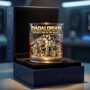 Legendary Space Dad Round Glass - Personalized Gifts For Dads 01PGLU300426
