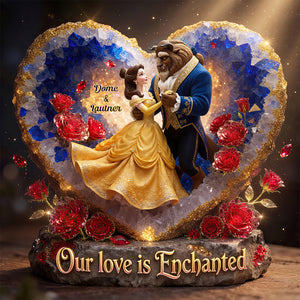 Enchanted Love Acrylic Plaque - Personalized Gifts For Couple 01hudt020626