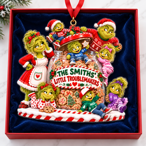 Little Troublemakers Family Ornament - Personalized Christmas Gifts 03haqn211026