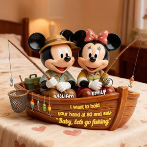 Fishing Couple Acrylic Plaque - Personalized Gift For Couples 06TOMG280126