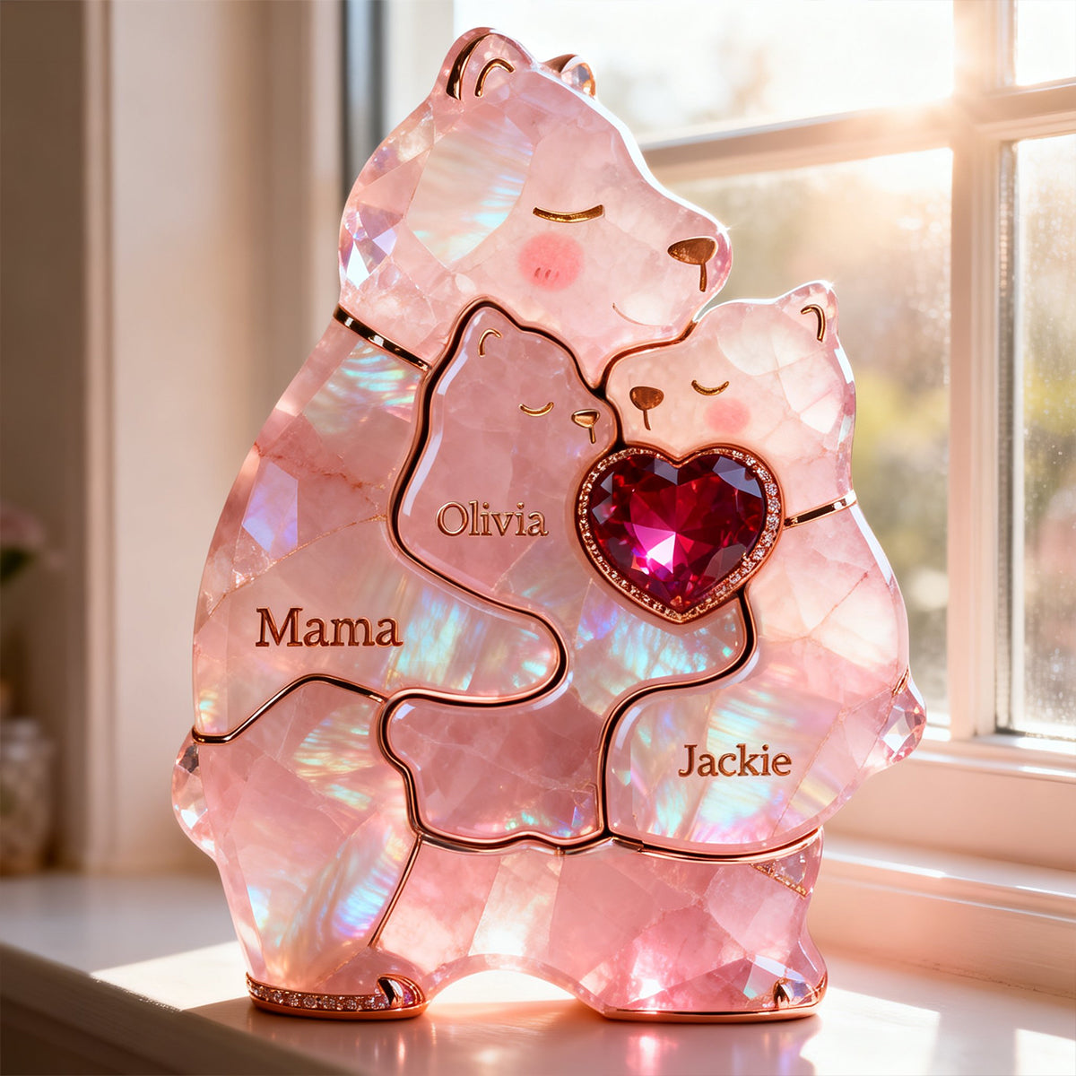 Mom Warmest Hug Acrylic Plaque, Personalized Gifts For Mom 02qhtn090326