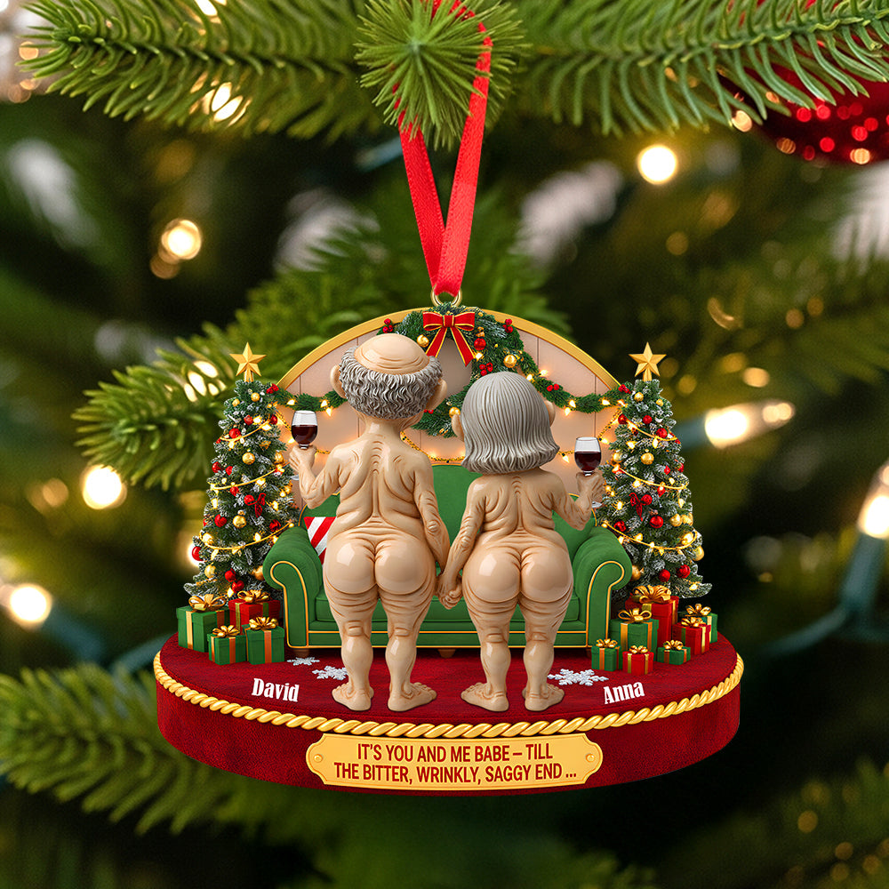Personalized Gifts For Couple Christmas Ornament 01natn230925