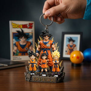 Power Dad Acrylic Keychain - Personalized Father's Day Gifts 01tolu120526