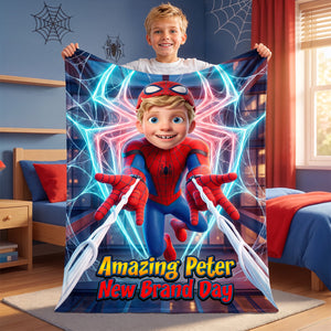 Amazing Hero Kid Blanket - Custom Photo Gifts For Fans Blanket 01HUDH040826