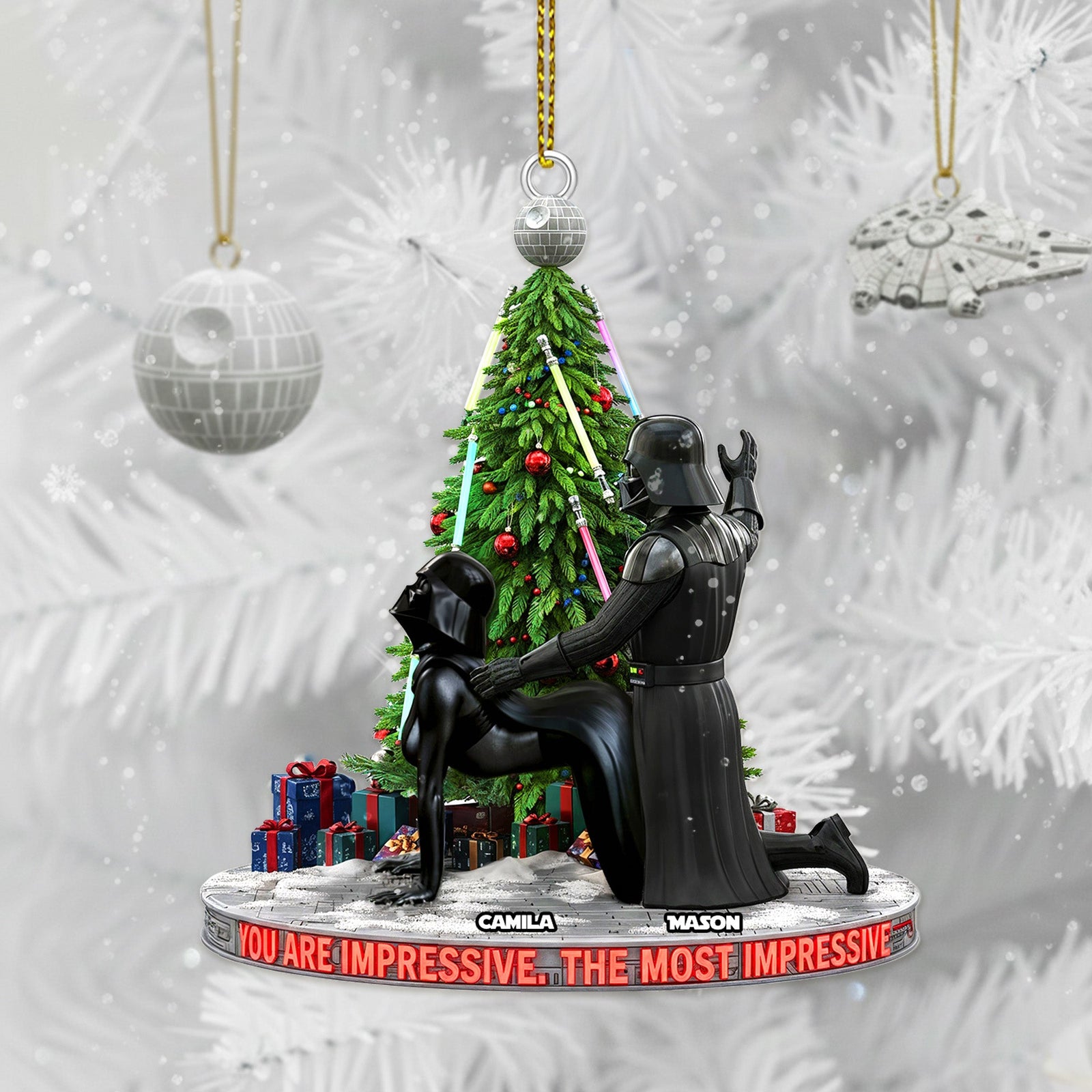 Dark Humor Couple Ornament, Personalized Gifts For Couple 04qhmg011025