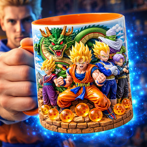 Legendary Warrior Energy Accent Mug - Personalized Gifts For Anime Fans Coffee Mug 05TYLU180326