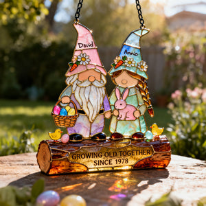Growing Old Together Suncatcher  - Personalized Gifts For Couples 03PGLU230226