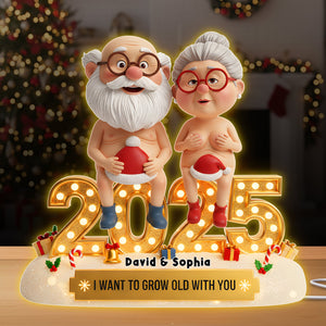 Old Naughty Couple Acrylic Light Box 06ohlu301025